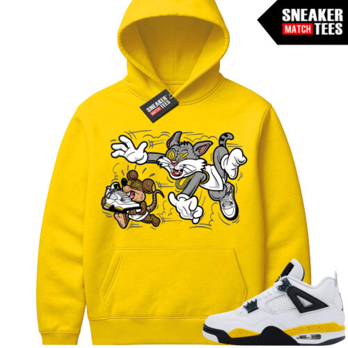 Tour Yellow 4 AJ4 Sneaker Match Hoodies Finessed