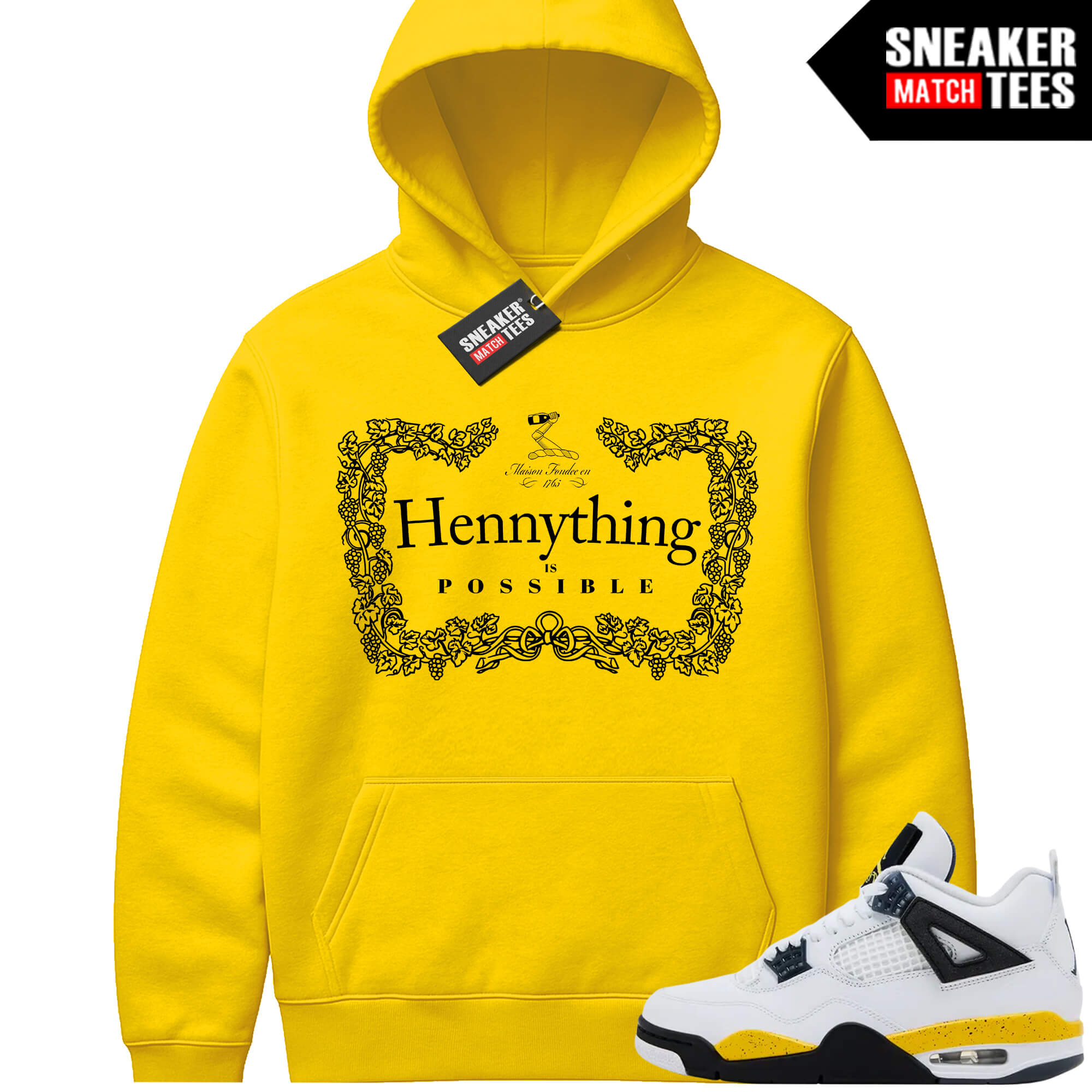 Tour Yellow 4 AJ4 Sneaker Match Hoodies Hennything