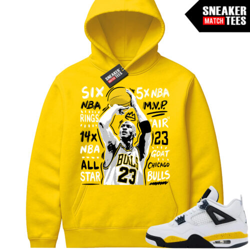Tour Yellow 4 AJ4 Sneaker Match Hoodies MJ Jumper