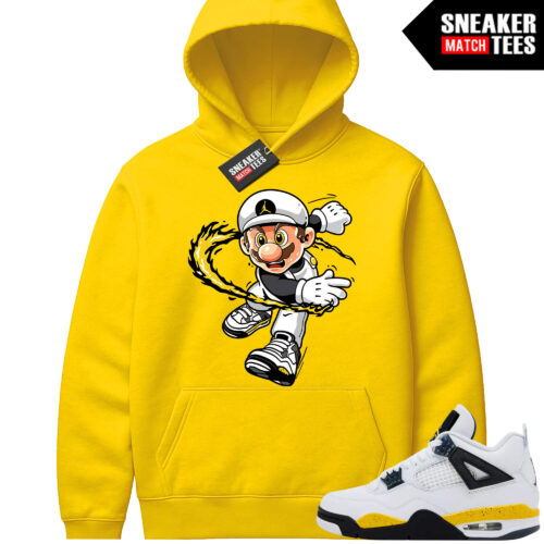 Tour Yellow 4 AJ4 Sneaker Match Hoodies Mario Fire Kick