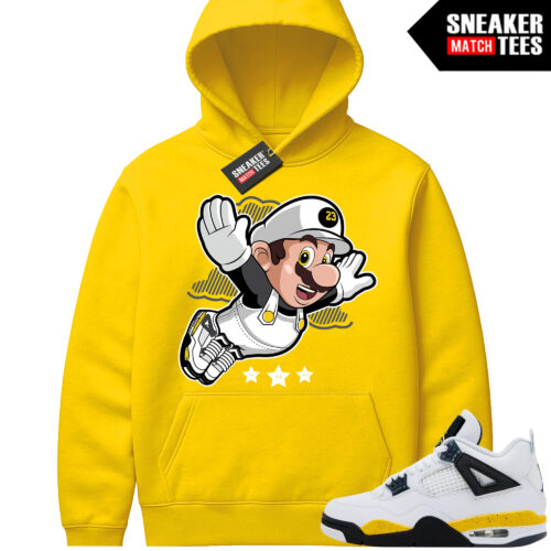 Tour Yellow 4 AJ4 Sneaker Match Hoodies Mario Fly