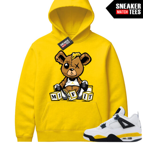 Tour Yellow 4 AJ4 Sneaker Match Hoodies Misfit Teddy