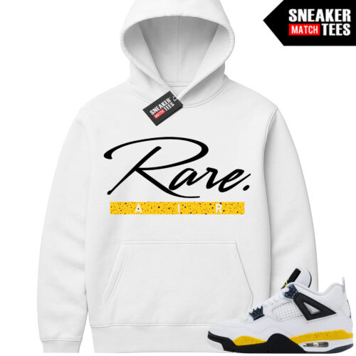 Tour Yellow 4 AJ4 Sneaker Match Hoodies Rare Air Script - Image 4
