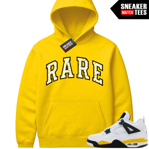 Tour Yellow 4 AJ4 Sneaker Match Hoodies Rare Arch Logo