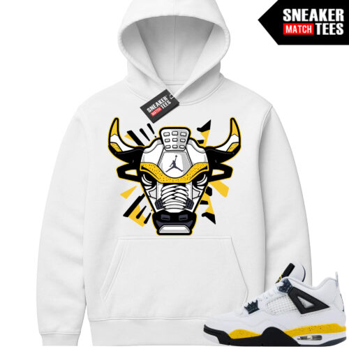 Tour Yellow 4 AJ4 Sneaker Match Hoodies Retro Bull - Image 3