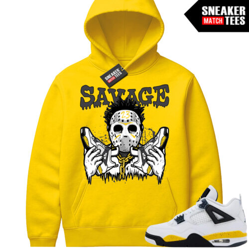 Tour Yellow 4 AJ4 Sneaker Match Hoodies Savage 23