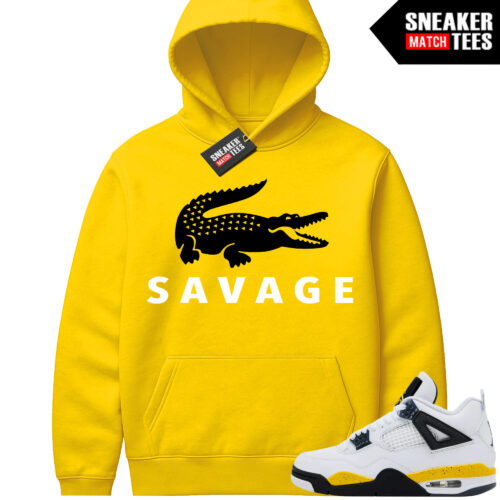 Tour Yellow 4 AJ4 Sneaker Match Hoodies Savage