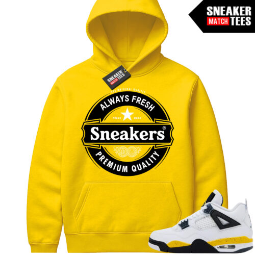 Tour Yellow 4 AJ4 Sneaker Match Hoodies Sneakers