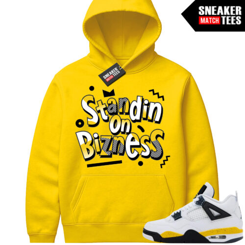 Tour Yellow 4 AJ4 Sneaker Match Hoodies Standin On Bizness