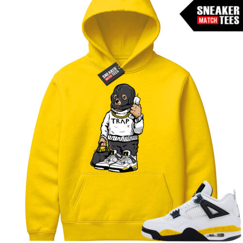 Tour Yellow 4 AJ4 Sneaker Match Hoodies Trap Bear