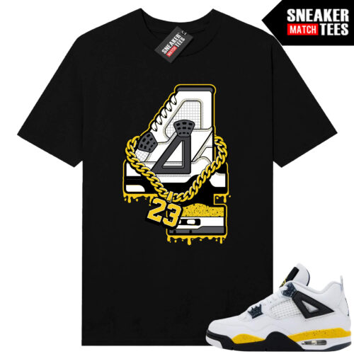 Tour Yellow 4 AJ4 Sneaker Match Tees Big Retro 4 - Image 3