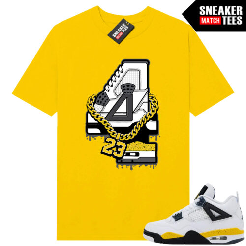 Tour Yellow 4 AJ4 Sneaker Match Tees Big Retro 4