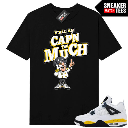 Tour Yellow 4 AJ4 Sneaker Match Tees CAPN too Much - Image 3