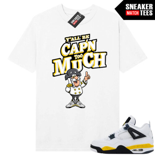 Tour Yellow 4 AJ4 Sneaker Match Tees CAPN too Much - Image 4