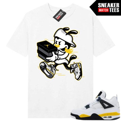 Tour Yellow 4 AJ4 Sneaker Match Tees Double Up - Image 4