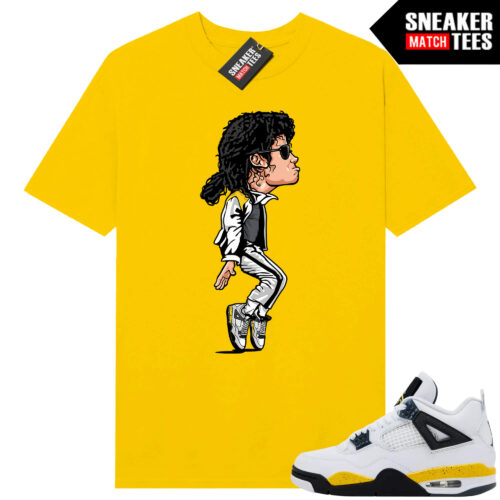 Tour Yellow 4 AJ4 Sneaker Match Tees MJ Dance