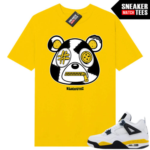 Tour Yellow 4 AJ4 Sneaker Match Tees Misunderstood Bear