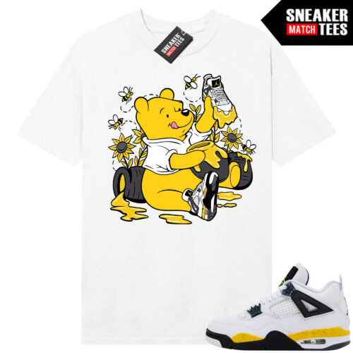 Tour Yellow 4 AJ4 Sneaker Match Tees New Shoe Drip - Image 4