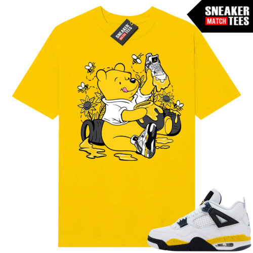 Tour Yellow 4 AJ4 Sneaker Match Tees New Shoe Drip