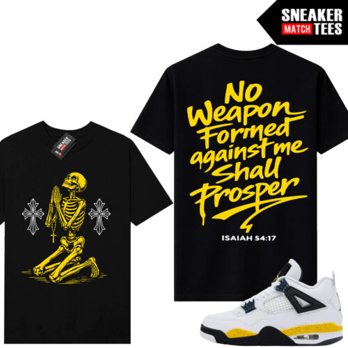 Tour Yellow 4 AJ4 Sneaker Match Tees No Weapon - Image 3