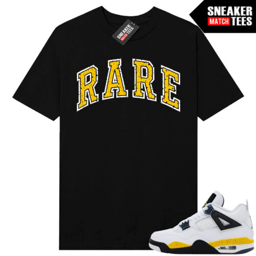 Tour Yellow 4 AJ4 Sneaker Match Tees Rare Arch Logo - Image 3