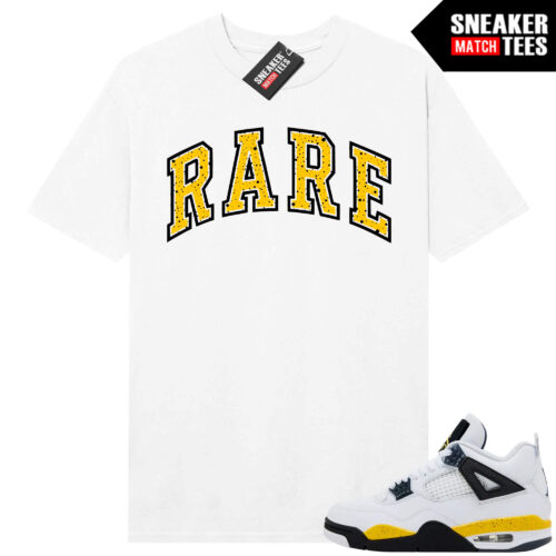 Tour Yellow 4 AJ4 Sneaker Match Tees Rare Arch Logo - Image 4