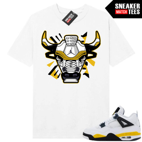 Tour Yellow 4 AJ4 Sneaker Match Tees Retro Bull - Image 4