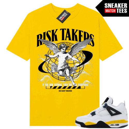 Tour Yellow 4 AJ4 Sneaker Match Tees Ristakers Worldwide