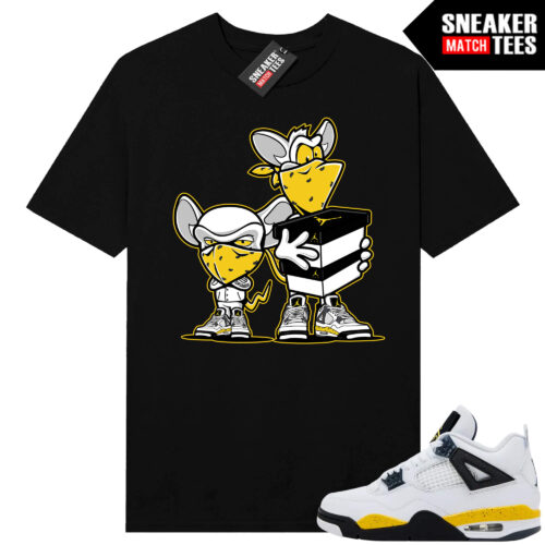 Tour Yellow 4 AJ4 Sneaker Match Tees Sneaker Heist - Image 3