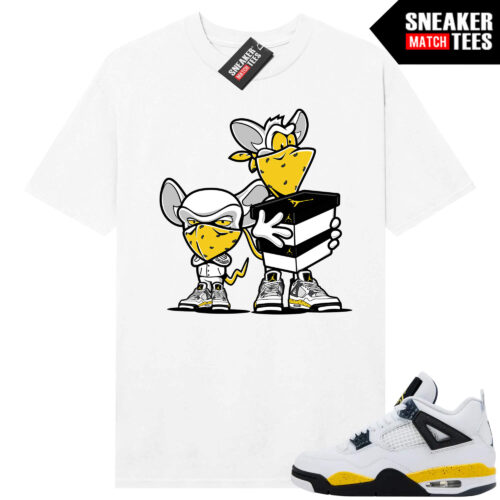 Tour Yellow 4 AJ4 Sneaker Match Tees Sneaker Heist - Image 4