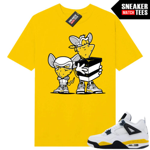 Tour Yellow 4 AJ4 Sneaker Match Tees Sneaker Heist