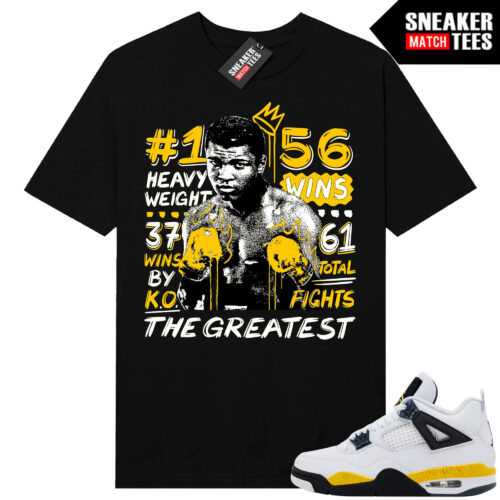 Tour Yellow 4 AJ4 Sneaker Match Tees The Greatest - Image 3