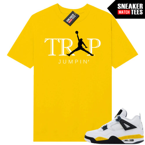 Tour Yellow 4 AJ4 Sneaker Match Tees Trap Jumpin