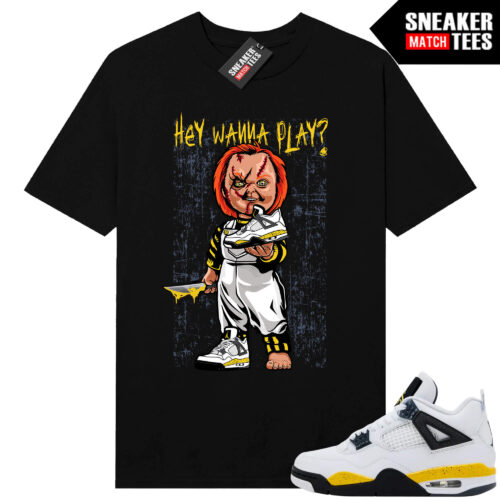 Tour Yellow 4 AJ4 Sneaker Match Tees Wanna Play - Image 3