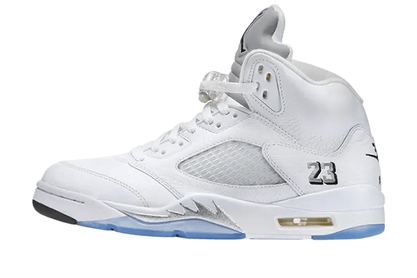 White Metallic 5s Graphic tees