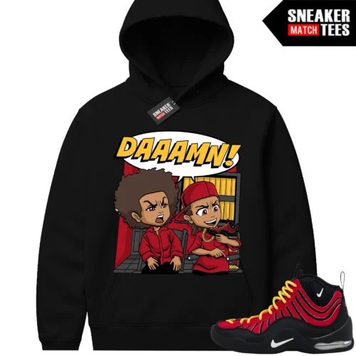 Air Bakin Varsity Red 2026 Sneaker Match Hoodies DAAAMN x Boondocks Parody