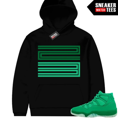 Green Screen 11 Sneaker Match Hoodies 23 Black