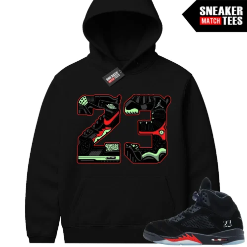 Halloween 5s AJ5 Sneaker Match Hoodies 23 Mashup