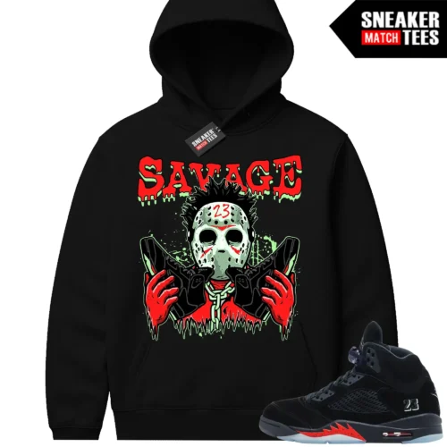 Halloween 5s AJ5 Sneaker Match Hoodies 23 Savage