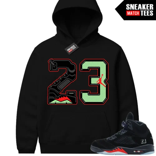 Halloween 5s AJ5 Sneaker Match Hoodies 23 Sole