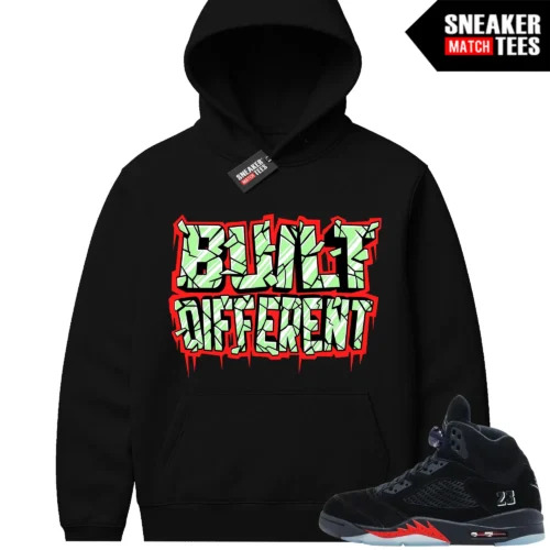 Halloween 5s AJ5 Sneaker Match Hoodies Built Different