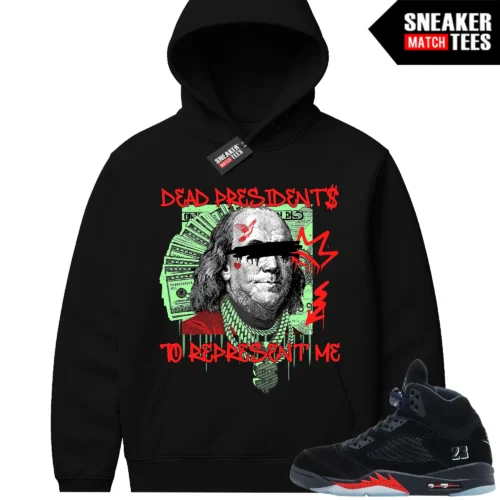 Halloween 5s AJ5 Sneaker Match Hoodies Dead Presidents