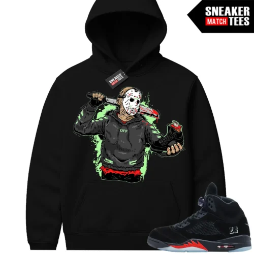 Halloween 5s AJ5 Sneaker Match Hoodies Jason Cop