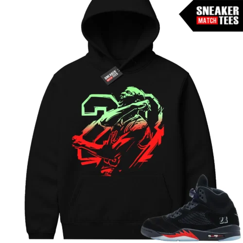 Halloween 5s AJ5 Sneaker Match Hoodies MJ Victory