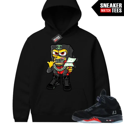 Halloween 5s AJ5 Sneaker Match Hoodies Shiesty Bob