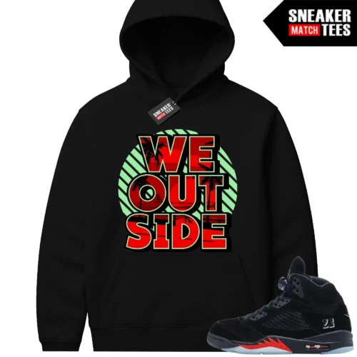 Halloween 5s AJ5 Sneaker Match Hoodies We Outside