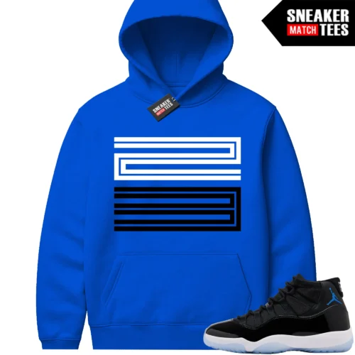 Space Jam 11 Sneaker Match Hoodies 23 Royal
